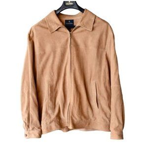 Men's Brooks Brothers Tan Soft Suede Jacket XL
